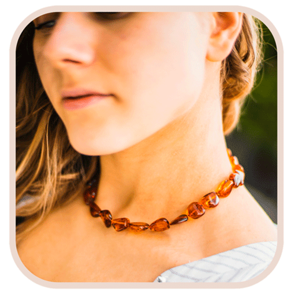 Women's amber necklaces