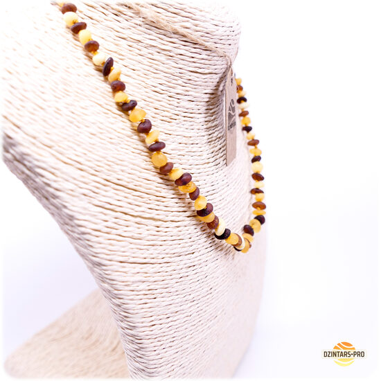 45, 47cm • Amber beads/necklace - Honey & cognac chips/pieces