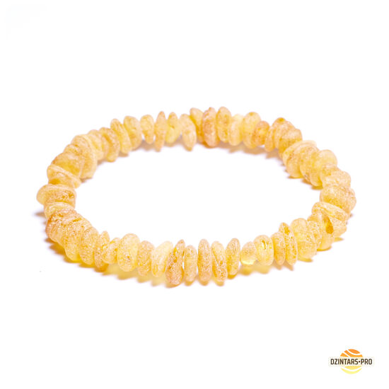 15.5 | 16cm - Small size classic raw amber bracelet for teenagers/women