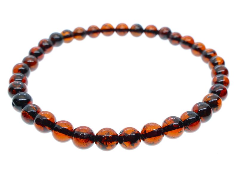 Lodes formas ķiršu krāsas pulētā dzintara sieviešu aproce