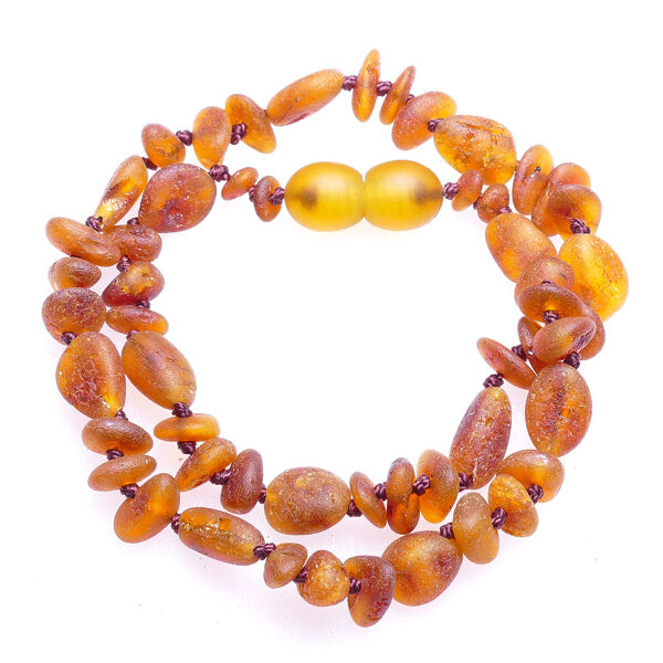 31-33cm • Бусы из оранжевого балтийского янтаря для детей
