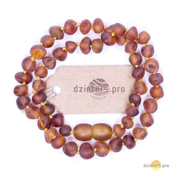 30-32см - Детские янтарные бусы - необработанный балтийский янтарь