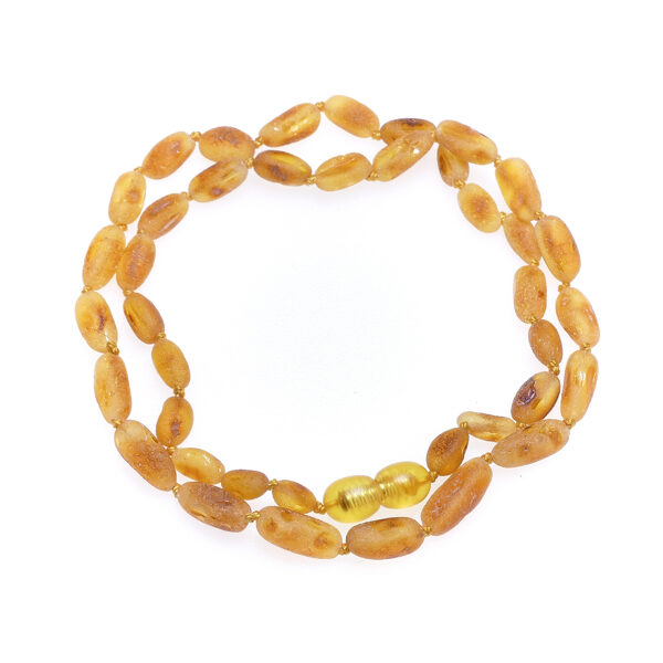 46, 47cm • Free-form healing Baltic amber beads - raw unpolished amber beads