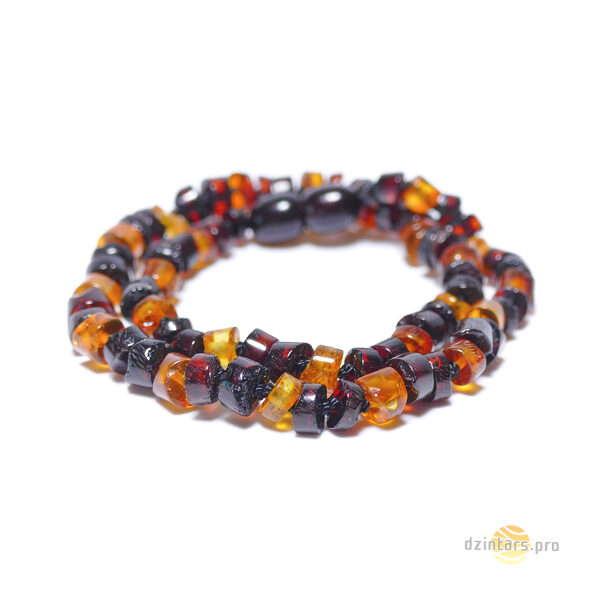 31-35cm • Baby beads (boy) - cylindrical amber beads
