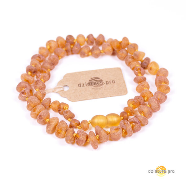 45-47cm • Healing raw amber necklace • Free-form natural amber stone beads