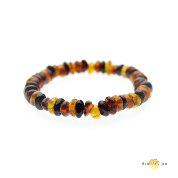 Čipsu formas daudzkrāsainā pulētā dzintara aproce bērniem