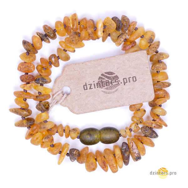 31cm • Детские бусы из кусочков необработанного янтаря - Подлинный натуральный янтарь Балтийского моря