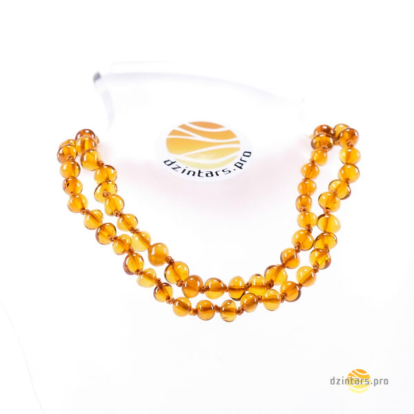 45-47cm • Янтарные бусы/ожерелье медового цвета - ААА качество