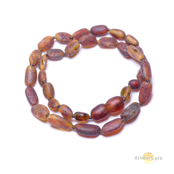 32-33cm • Балтийский необработанный янтарь для детей - Бусы для прорезывания зубов из органического янтаря