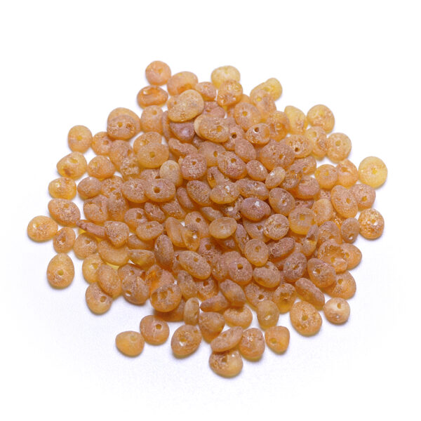 5-7mm Unprocessed Baltic amber beads - premium quality tiny loose beads for handicrafts and jewelry making