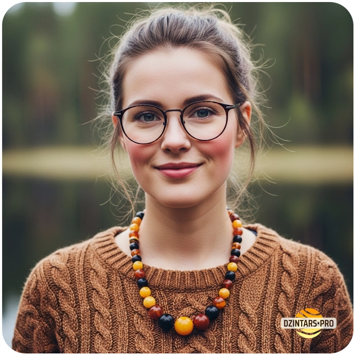 Dzintara krelles sievietēm | Sieviešu Baltijas dzintara kaklarotas | Krelles un kaklarotas veselībai - Rotas sievietēm