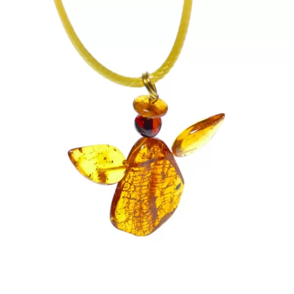Dzintara kulons - Enģelis - Sargenģelis amulets 