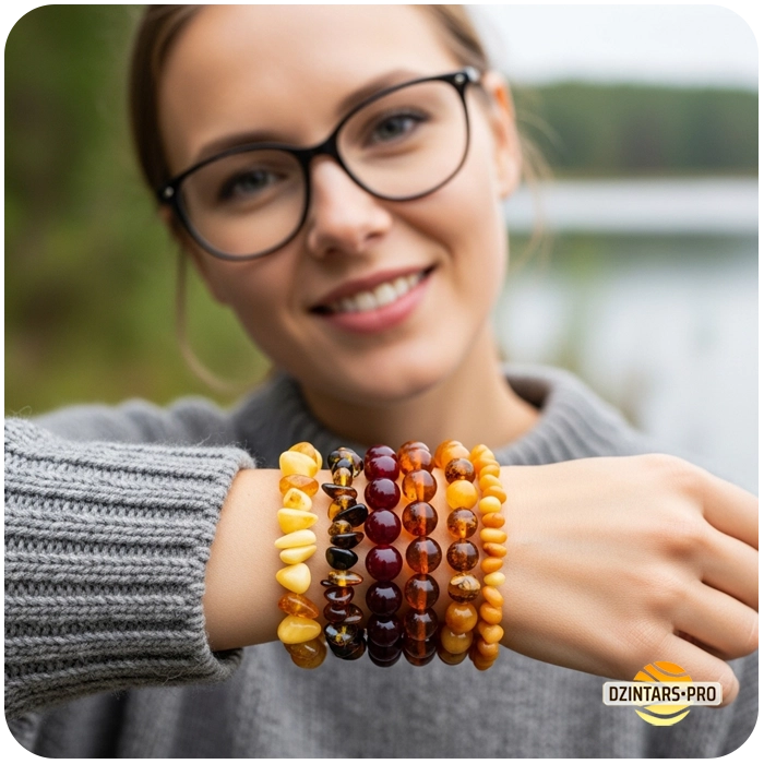 Женский браслеты из янтаря - янтарный браслет купить в Риге, Латвии, Таллине, Эстонии